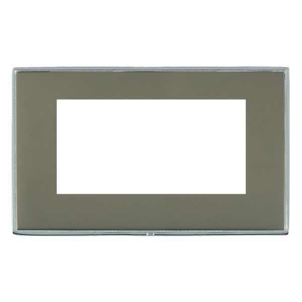 Hamln LDEURO4BC-BK Double Frontplate