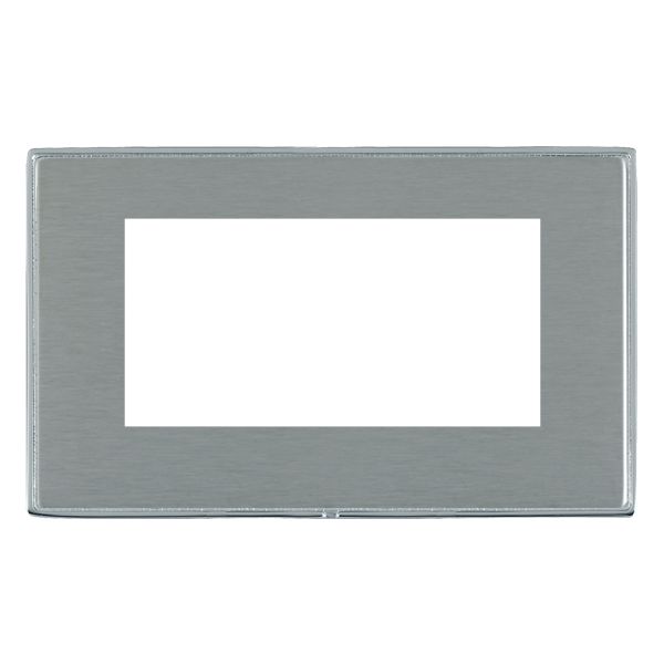 Hamln LDEURO4BC-SS Double Frontplate