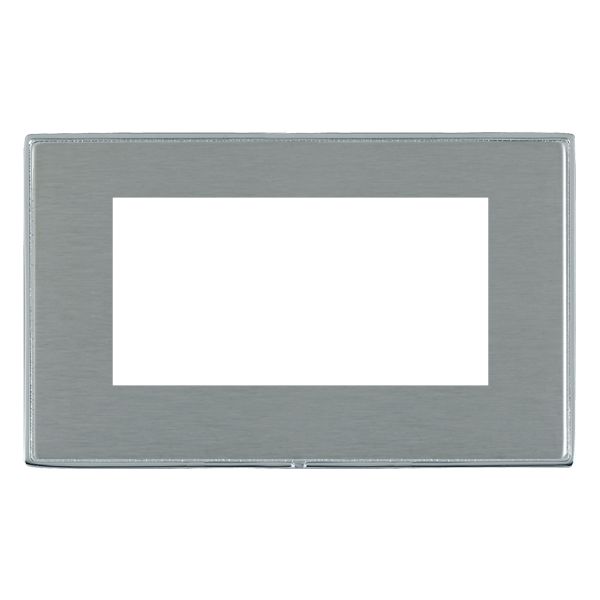 Hamln LDEURO4BC-SS Double Frontplate