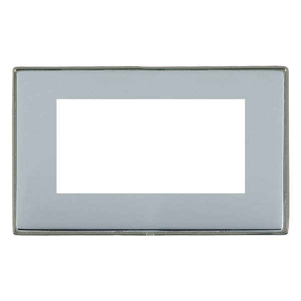 Hamln LDEURO4BK-BS Double Frontplate