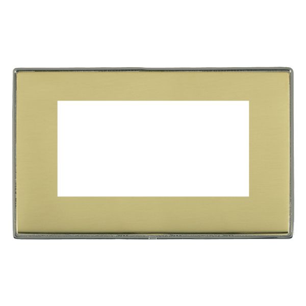 Hamln LDEURO4BK-PB Double Frontplate