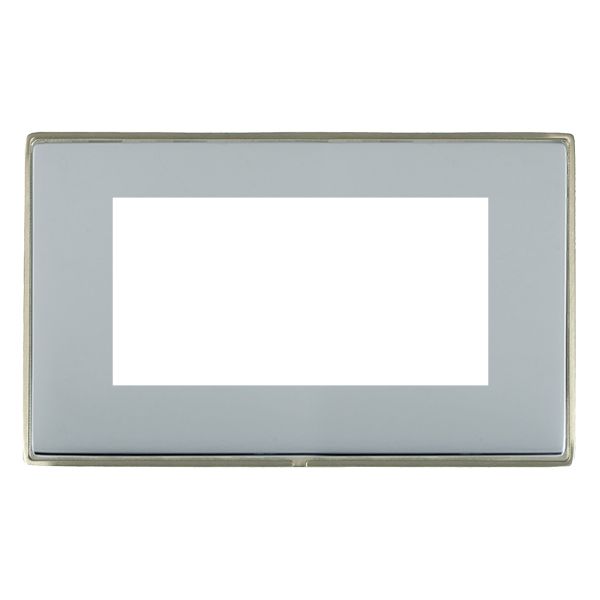 Hamln LDEURO4SN-BS Double Frontplate