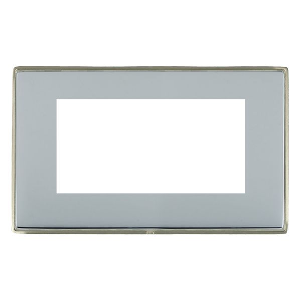 Hamln LDEURO4SN-BS Double Frontplate