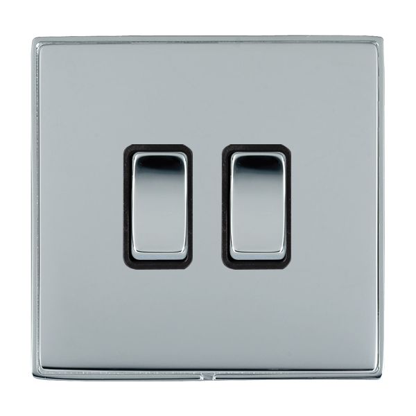 Hamln LDR222BC-BSB Rocker Switch 2G 20A