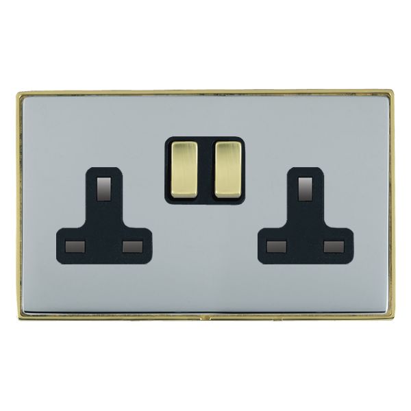 Hamln LDSS2PB-BSB Switched Socket 2G 13A