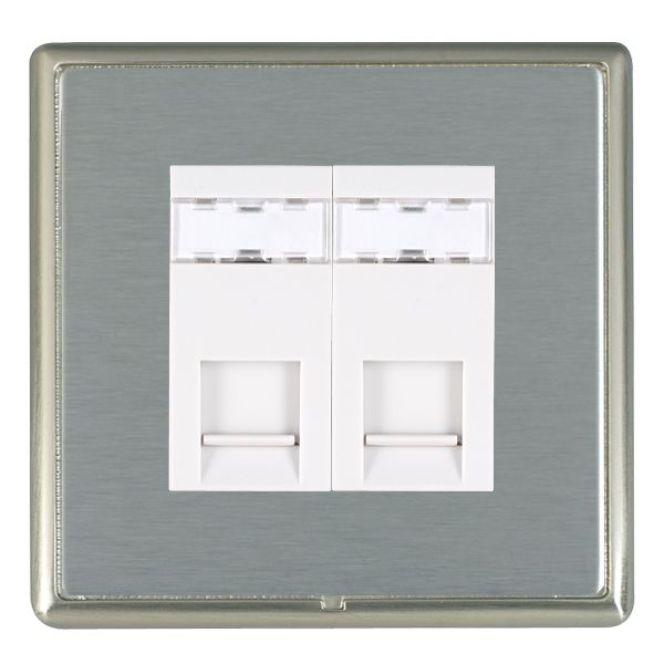 Hamln LRX2J45SN-SSW RJ45 Cat5e Socket 2G