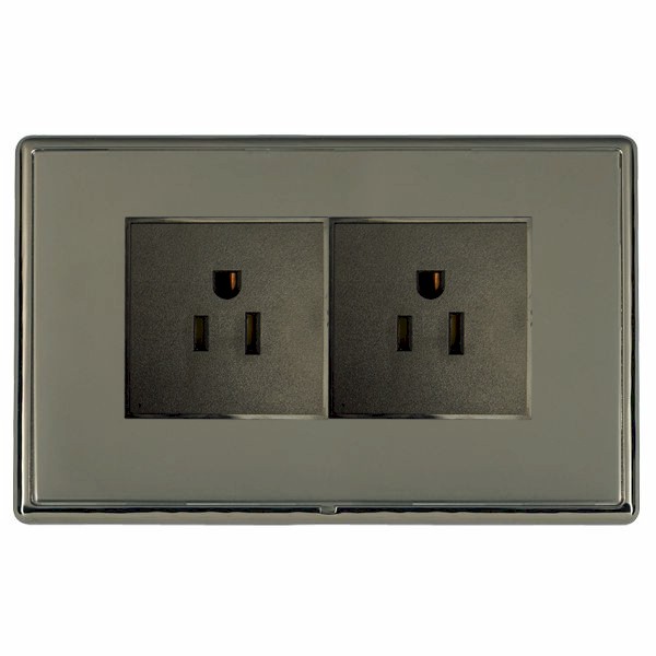 Hamln LRX5320BK-BKB Unswitched Socket 2G