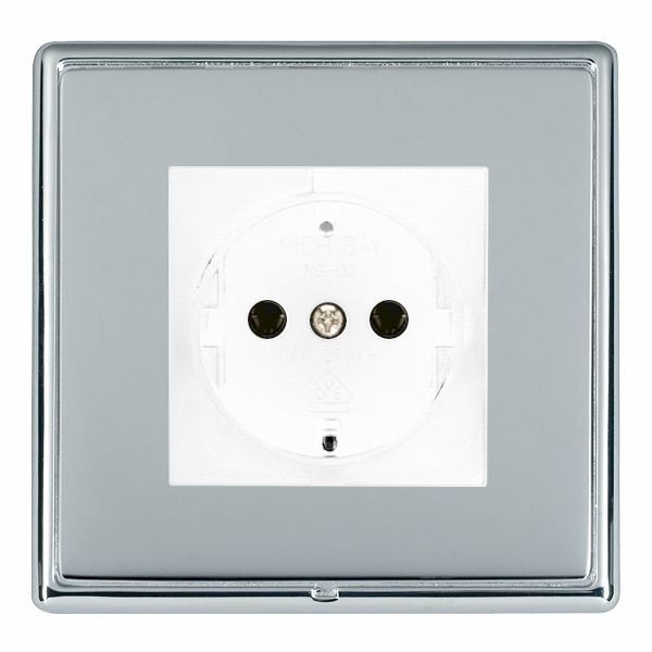 Hamln LRX6126BC-BSW Unswitched Socket 1G