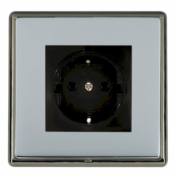 Hamln LRX6126BK-BSB Unswitched Socket 1G