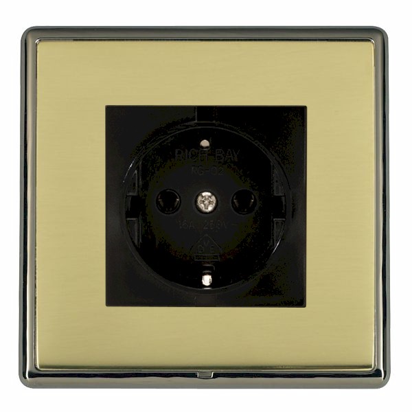 Hamln LRX6126BK-PBB Unswitched Socket 1G