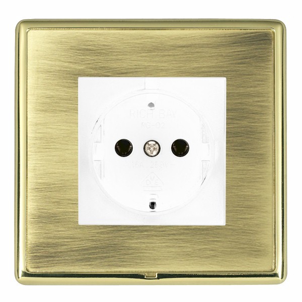 Hamln LRX6126PB-ABW Unswitched Socket 1G