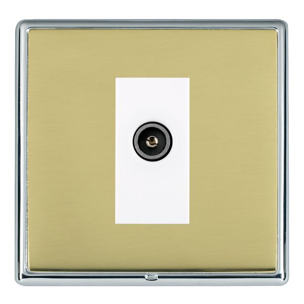 Hamln LRXDTVFBC-PBW Socket TV/Coax 1G