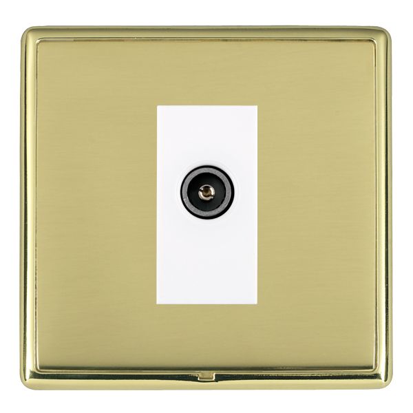 Hamln LRXDTVFPB-PBW Socket TV/Coax 1G