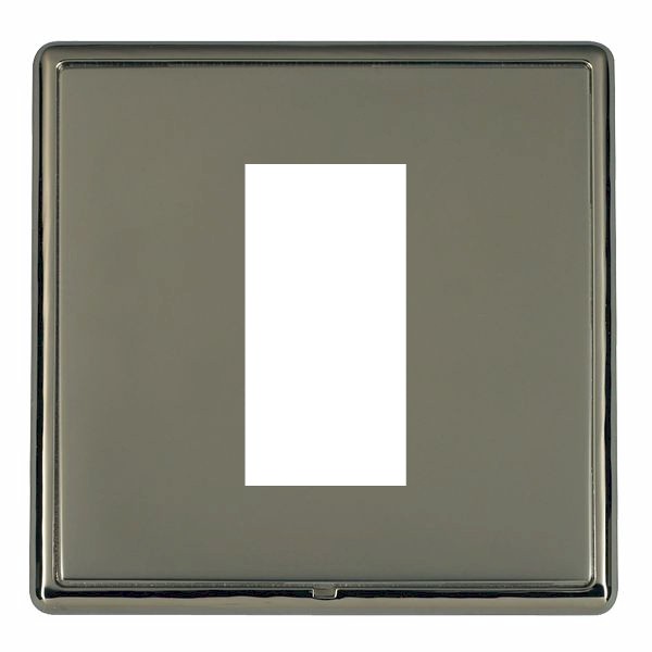 Hamln LRXEURO1BK-BK Single Frontplate