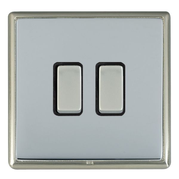 Hamln LRXR222SN-BSB Rocker Switch 2G 20A