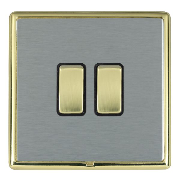Hamln LRXR22PB-SSB Rocker Switch 2G 10A