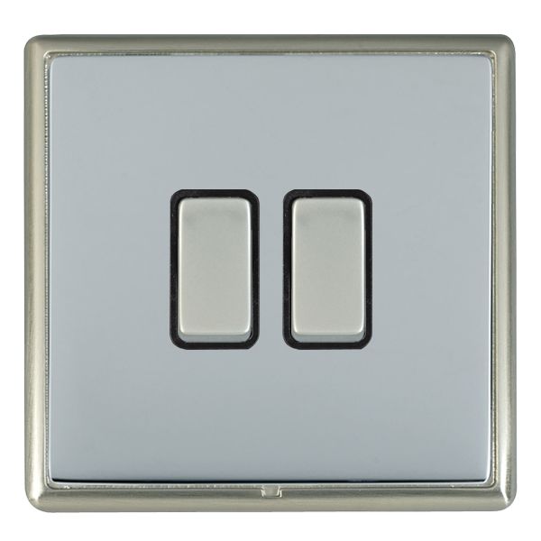 Hamln LRXR22SN-BSB Rocker Switch 2G 10A