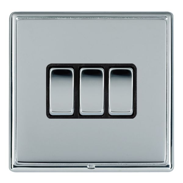 Hamln LRXR23BC-BSB Rocker Switch 3G 10A