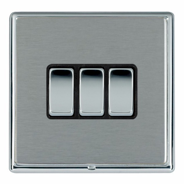 Hamln LRXR23BC-SSB Rocker Switch 3G 10A