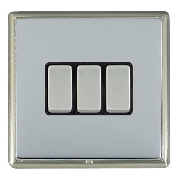 Hamln LRXR23SN-BSB Rocker Switch 3G 10A