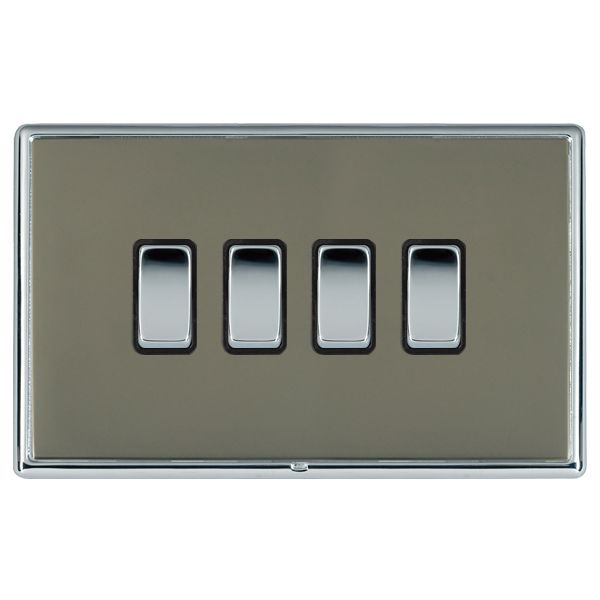 Hamln LRXR242BC-BKB Rocker Switch 4G 20A