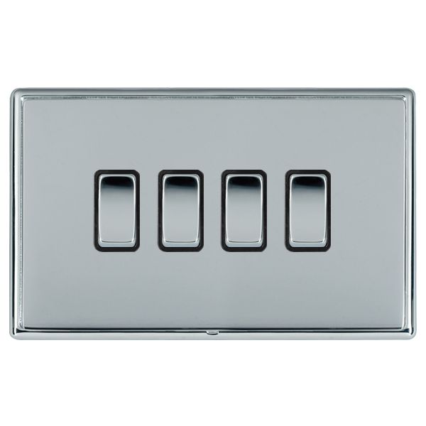 Hamln LRXR242BC-BSB Rocker Switch 4G 20A