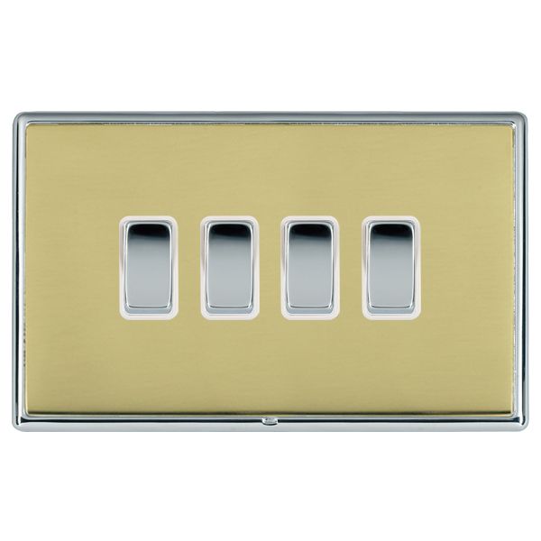 Hamln LRXR24BC-PBW Rocker Switch 4G 10A