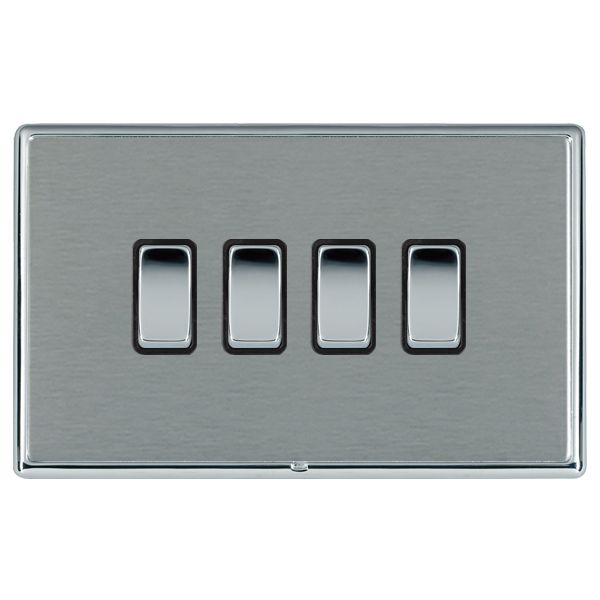 Hamln LRXR24BC-SSB Rocker Switch 4G 10A