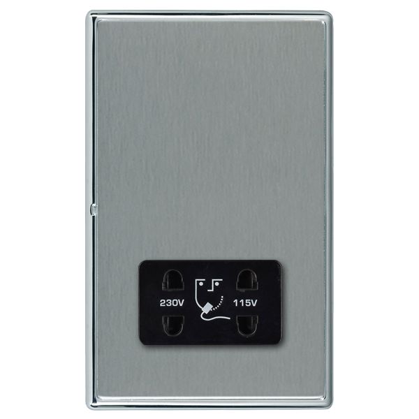 Hamln LRXSHSBC-SSB Shaver Socket Dual V
