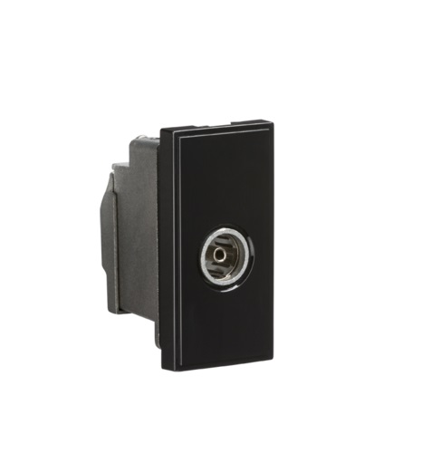 Euro Module - TV Female Coax (Black)