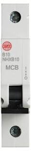 Wylex NHXB10 MCB SP Type B 10A 6kA