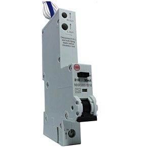 Wylex 16A SP RCBO Type B 30mA