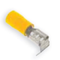 Pre-Insulated Terminals - Yellow Piggy Back Push - On Connector - 6.3 x 0.8mm
