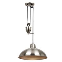 Endon POLKA-SN Pendant Luminaire ES 60W