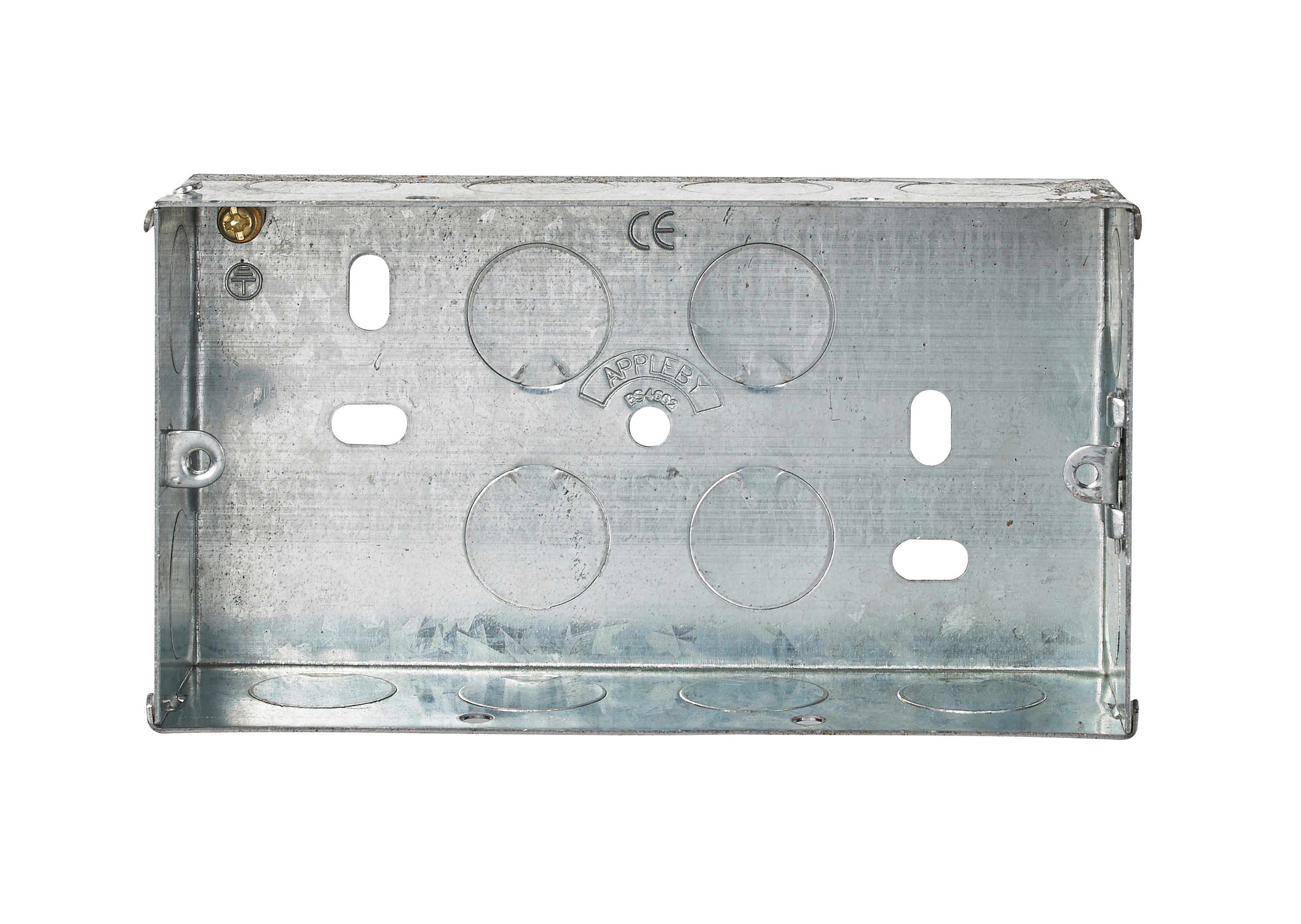 2G 25mm Twin Metal Back Box 