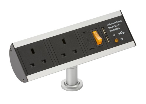 13A 2G Desktop Power Station with Dual USB Charger (2.4A)