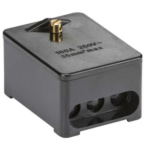 100A 1 Pole Henley Link Box [Black]