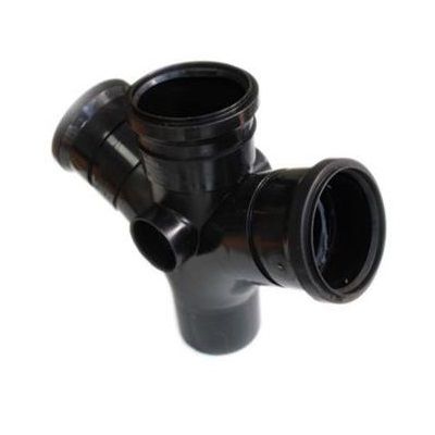 Soil Ring 112° Double Branch 110mm - Black
