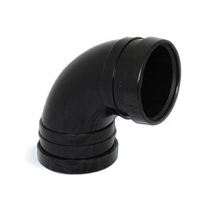 110mm Double Socket Bend 92 Degree [Black]