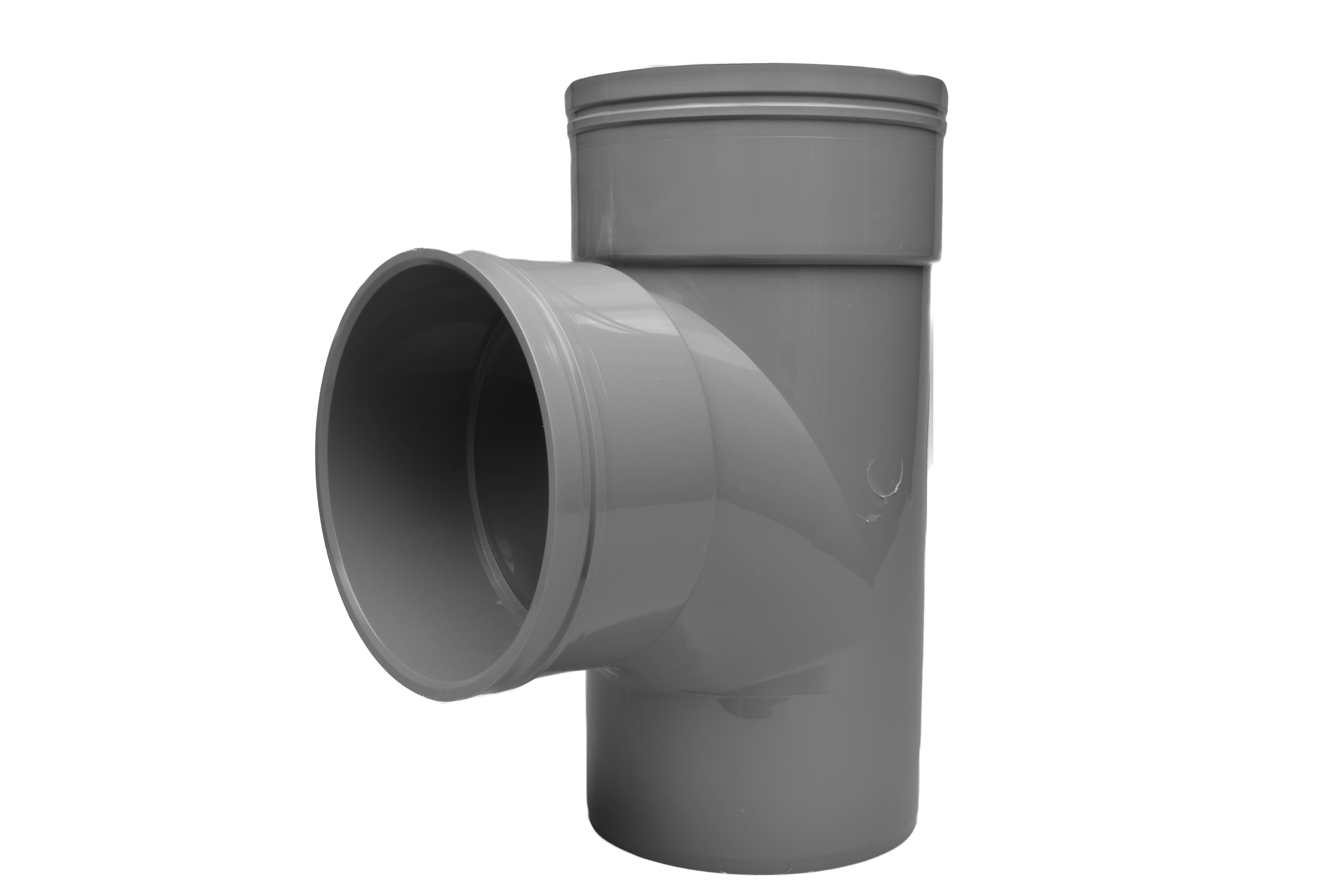 Solvent Weld 92° Double Socket Branch - Olive Grey