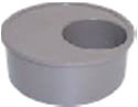 110x82mm Reducer Socket Spigot - Olive Grey