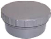 Solvent Weld Screwed Access Cap Spigot Tail - Olive Grey