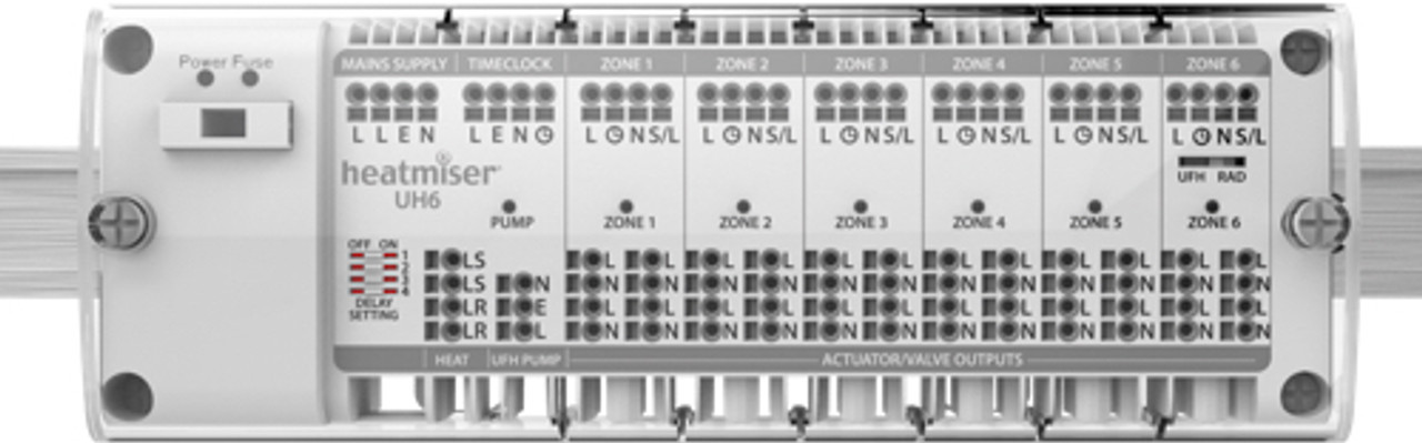 Heatmiser 230V 6 Zone Compact Wiring Centre