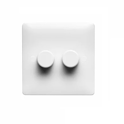 Verso 2G 400W Push Dimmer