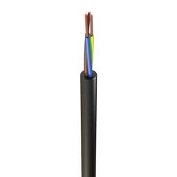 0.75mmÂ² 3 Core Tough Rubber Round Flexible Cable