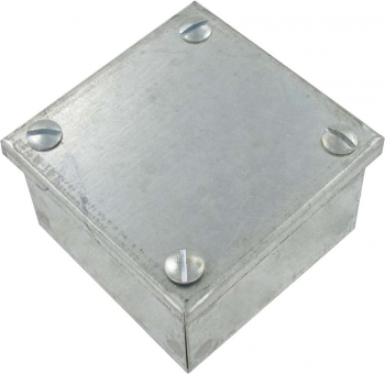 Galvanised Metal Adaptable Box (4"x4"x3")