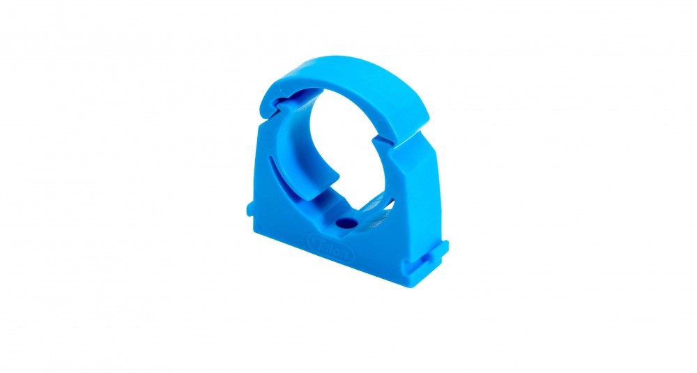 19-21mm Single Hinged Pipe Clip [Light Blue]